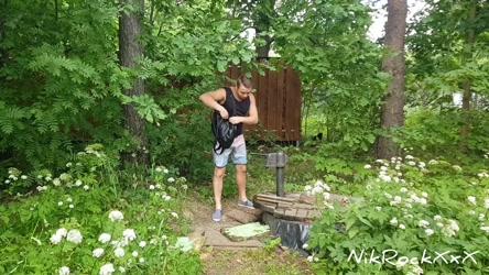 Nick Whitehard 2/Crazy naked teen in public of the villagers! 18 y.o..mp4